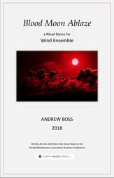 Blood Moon Ablaze Concert Band sheet music cover